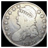 1825 Capped Bust Half Dollar NICELY CIRCULATED