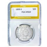 1899-S Barber Half Dollar PGA MS64