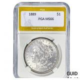 1889 Morgan Silver Dollar PGA MS66