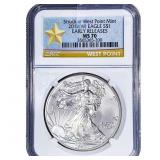 2012[W] Silver Eagle NGC MS70