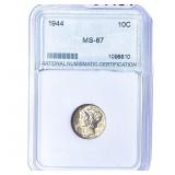 1944 Mercury Silver Dime PGA MS67