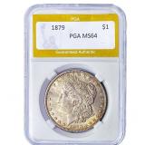 1879 Morgan Silver Dollar PGA MS64