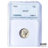 1944 Mercury Silver Dime PGA MS67
