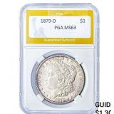 1879-O Morgan Silver Dollar PGA MS63