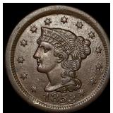 1853 Braided Hair Large Cent CLOSELY UNCIRCULATED