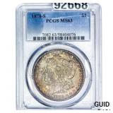 1878-S Morgan Silver Dollar PCGS MS63