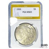 1926 Silver Peace Dollar PGA MS63