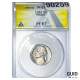 1952 Jefferson Nickel ANACS PF67 PROOF