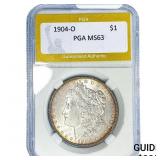 1904-O Morgan Silver Dollar PGA MS63