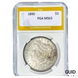 1890 Morgan Silver Dollar PGA MS63