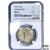 1926-S Oregon Trail Half Dollar NGC MS64