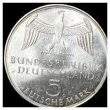 1971G West Germay Silver 5 Mark