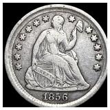 1856 Seated Liberty Half Dime NEARLY UNCIRCULATED