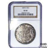 1894-O Morgan Silver Dollar NGC XF45