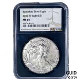 2022-W Silver Eagle NGC MS69 Burnished
