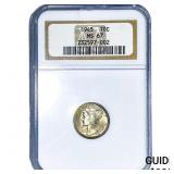 1945 Mercury Silver Dime NGC MS67