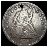 1871 Seated Liberty Silver Dollar NICELY CIRCULATE