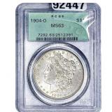 1904-O Morgan Silver Dollar PCGS MS63