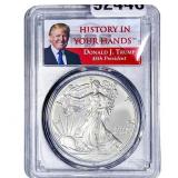 2017 Silver Eagle PCGS MS69 Trump