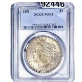 1881 Morgan Silver Dollar PCGS MS63