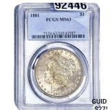 1881 Morgan Silver Dollar PCGS MS63
