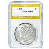 1883 Morgan Silver Dollar PGA MS63