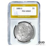 1880-S Morgan Silver Dollar PGA MS63