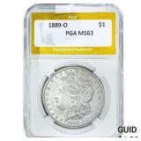 1889-O Morgan Silver Dollar PGA MS63