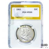 1963 Franklin Half Dollar PGA MS66