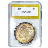 1882 Morgan Silver Dollar PGA MS66