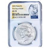 2023 Silver Peace Dollar NGC MS70