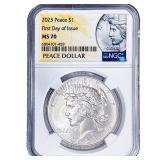 2023 Silver Peace Dollar NGC MS70