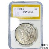 1926-S Silver Peace Dollar PGA MS63