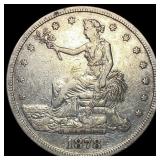1878-S Silver Trade Dollar NEARLY UNCIRCULATED