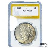 1926 Silver Peace Dollar PGA MS63