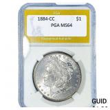1884-CC Morgan Silver Dollar PGA MS64