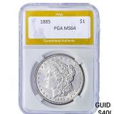 1885 Morgan Silver Dollar PGA MS64
