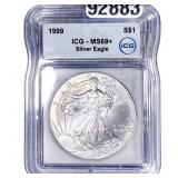 1999 Silver Eagle ICG MS69+