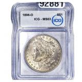 1898-O Morgan Silver Dollar ICG MS63