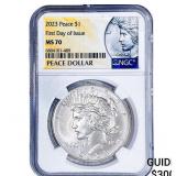 2023 Silver Peace Dollar NGC MS70
