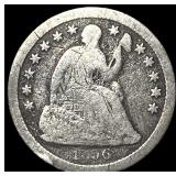1856 Seated Liberty Half Dime LIGHTLY CIRCULATED