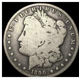 1890-CC Silver Morgan Dollar LIGHTLY CIRCULATED