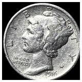 1916 Mercury Dime CLOSELY UNCIRCULATED