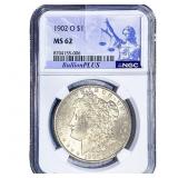 1902-O Morgan Silver Dollar NGC MS62
