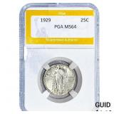 1929 Standing Liberty Quarter PGA MS64