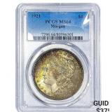 1921 Morgan Silver Dollar PCGS MS64