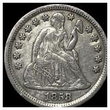 1858 Silver Seated Liberty Dime CLOSELY UNCIRCULAT