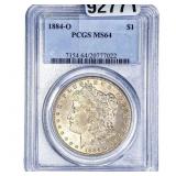1884-O Morgan Silver Dollar PCGS MS64