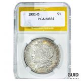 1901-O Morgan Silver Dollar PGA MS64