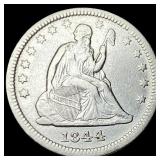 1844 Seated Liberty Quarter NEARLY  UNCIRCULATED